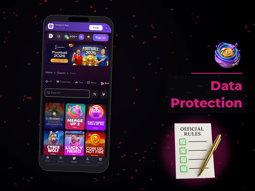 Сrypto Сasino - Data Protection