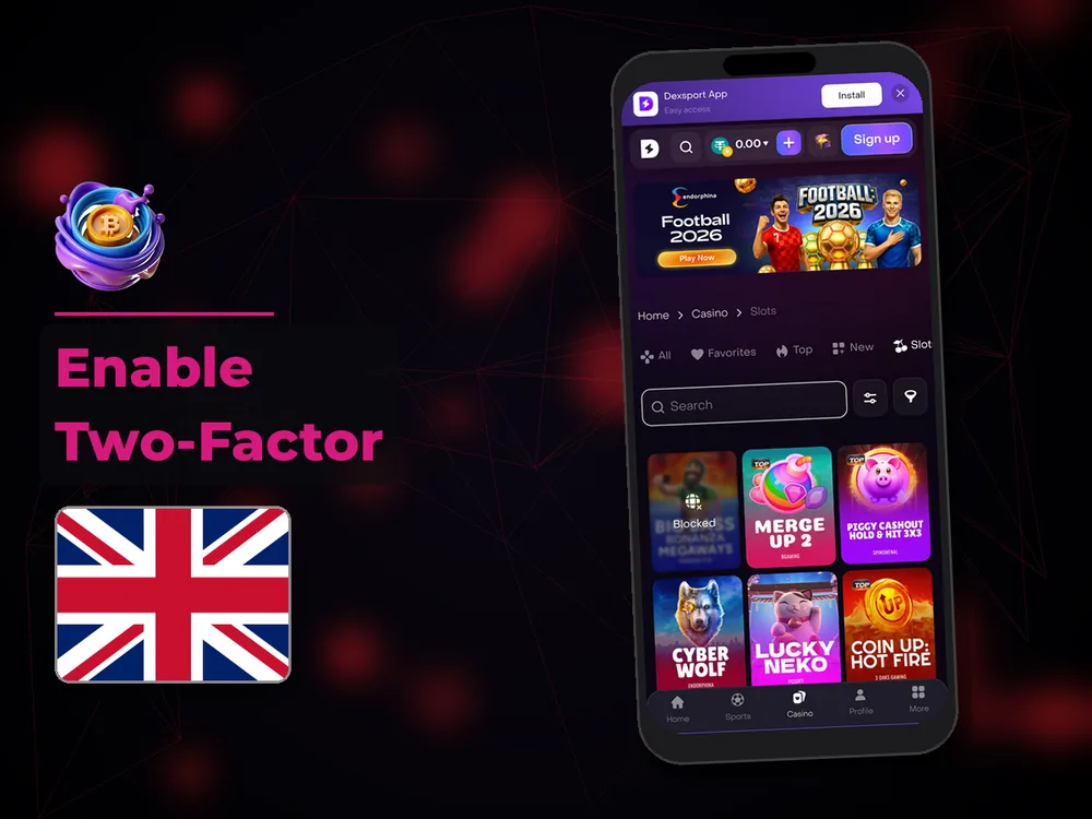 Сrypto Сasino - Enable Two-Factor