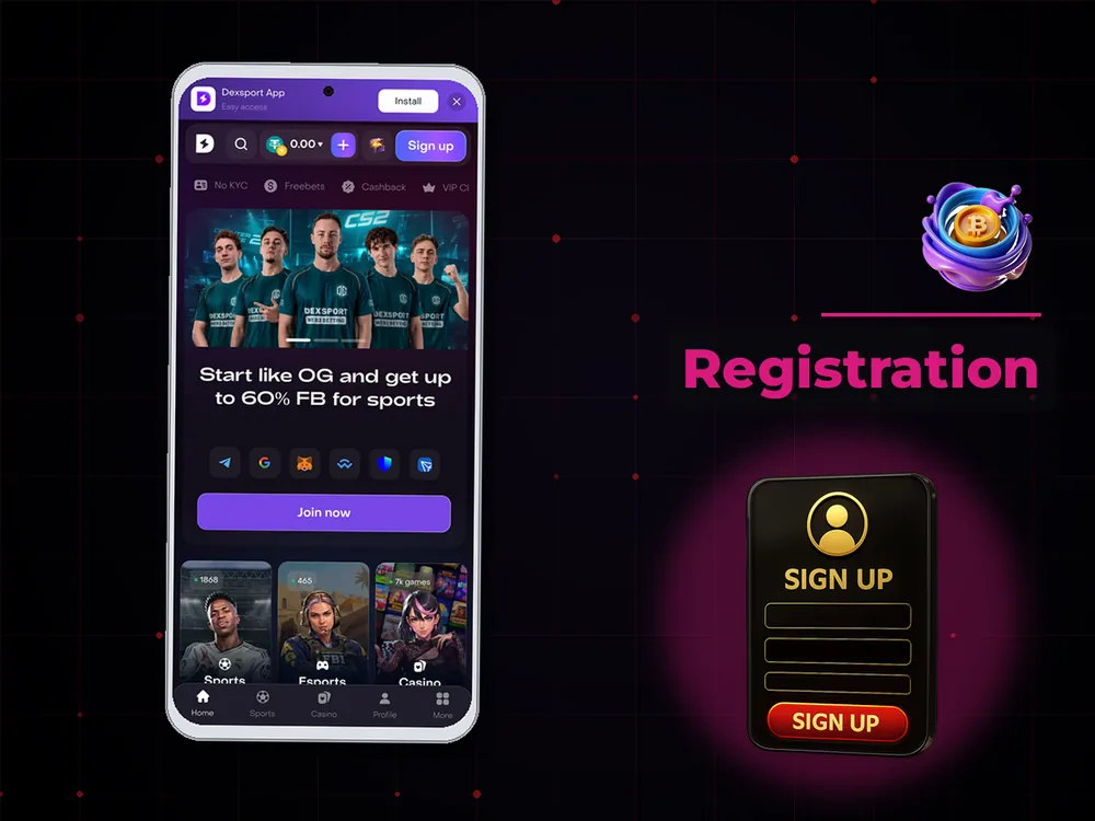 Сrypto Сasino - Registration